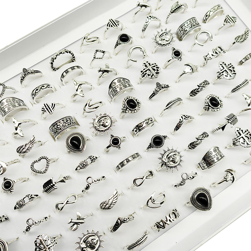 Yuanyan%2030pcs/Lot%20Wholesale%20Antique%20Silver%20Color%20Finger%20Rings%20For%20Women%20New%20Black%20Acrylic%20Stone%20Crown%20Water%20Drop%20Angel%20Wing%20Jewelry%20Girl%20-%20Image%207