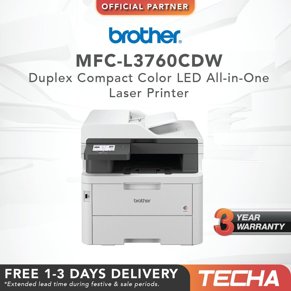 [FAST SHIP] Brother MFC-L3760CDW | Duplex Compact Color LED All-in-One ...