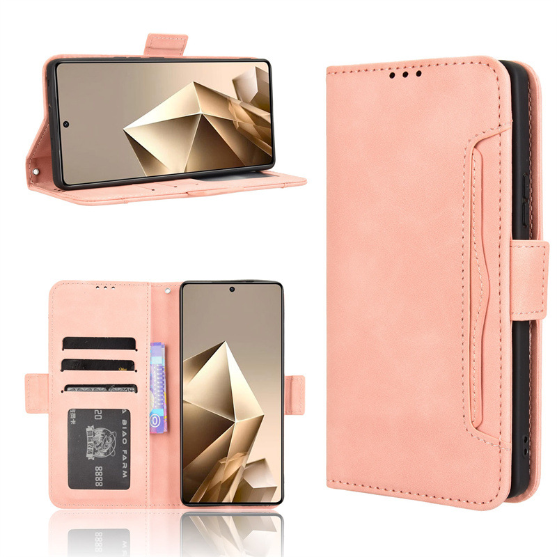 Infinix Note 50 4G/Note 50 Pro 4G Wallet Case with Card Holder, Leather Kickstand Card Slots Case. 