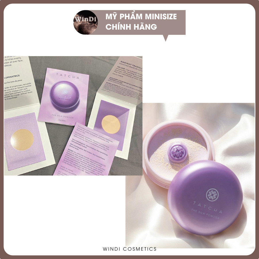 Sample Phấn Phủ Tatcha The Silk Powder Protective Setting 0,3g
