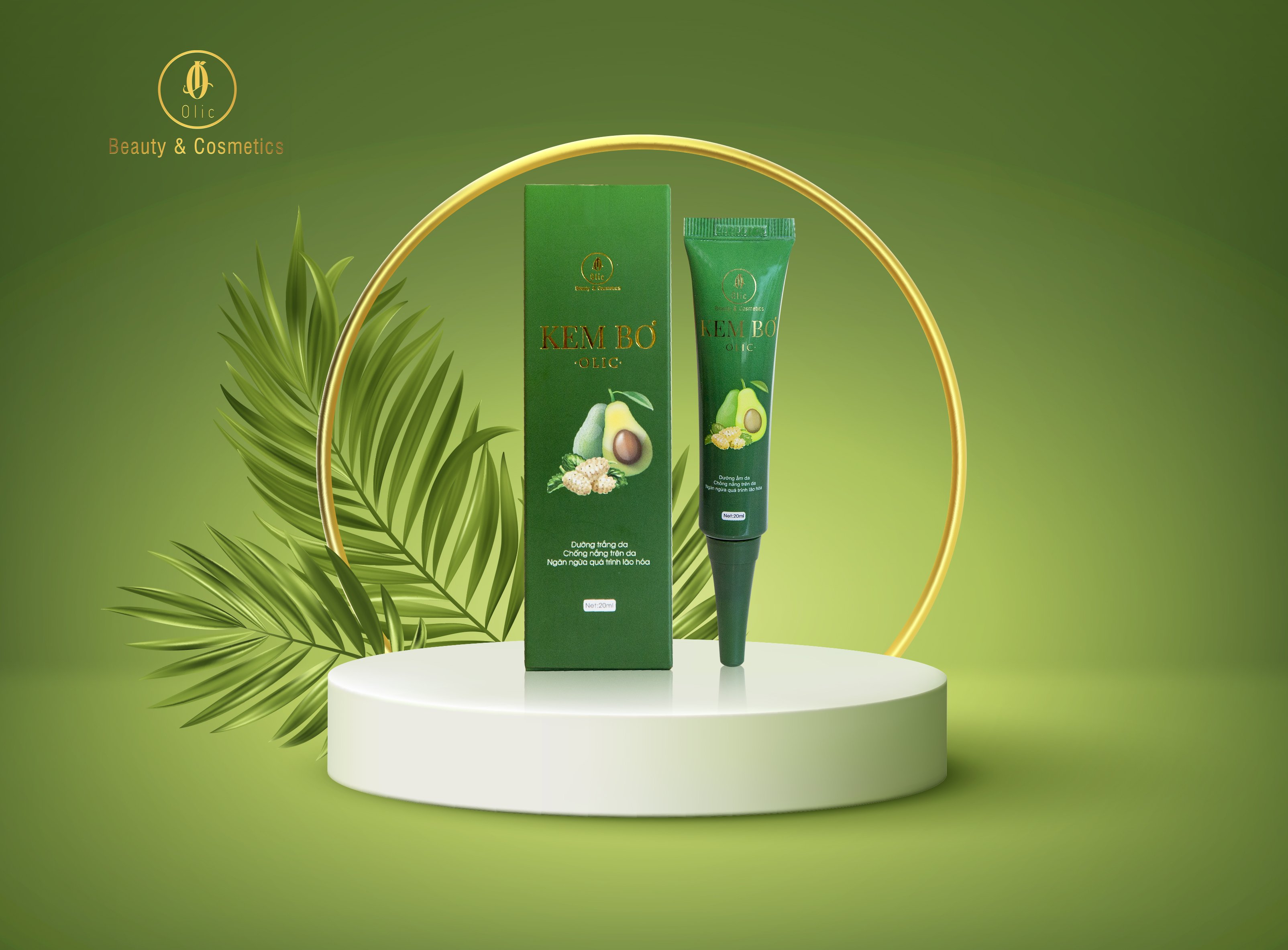 Kem bơ Olic dưỡng da và cấy trắng nano - 20ml