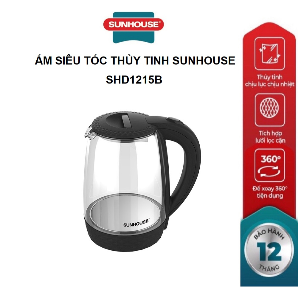Ấm siêu tốc sunhouse shd1215b