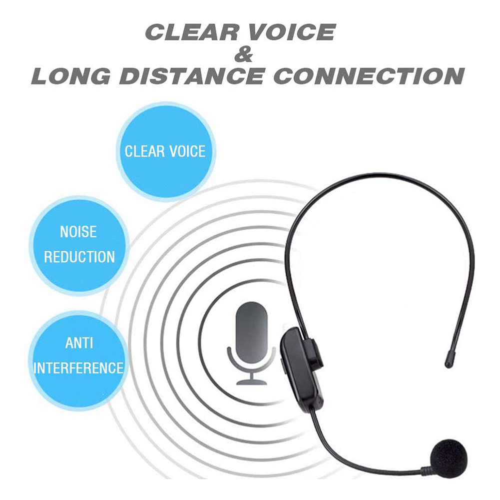 Multifunctional UHF Wireless Microphone Headset Mic System Headset Mic and Handheld Mic