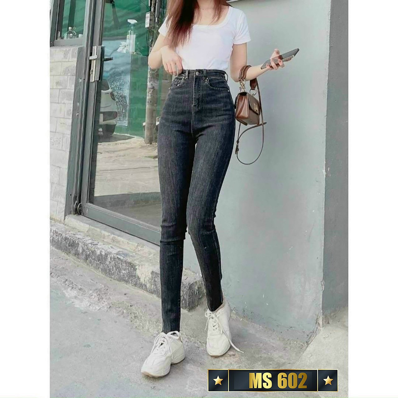 [HCM]QUẦN JEAN NỮ MÀU ĐEN XƯỚC NHẸ CỰC ĐẸP CHẤT BÒ CO GIÃN LƯNG CAO SIÊU TÔN DÁNG FORM CHUẨN MẪU MỚI THỎ TÂY SHOP94 JC602