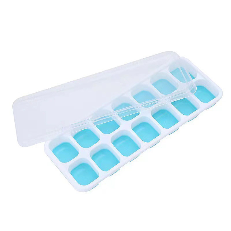 Khay làm đá 14 ô silicon có lắp đạy