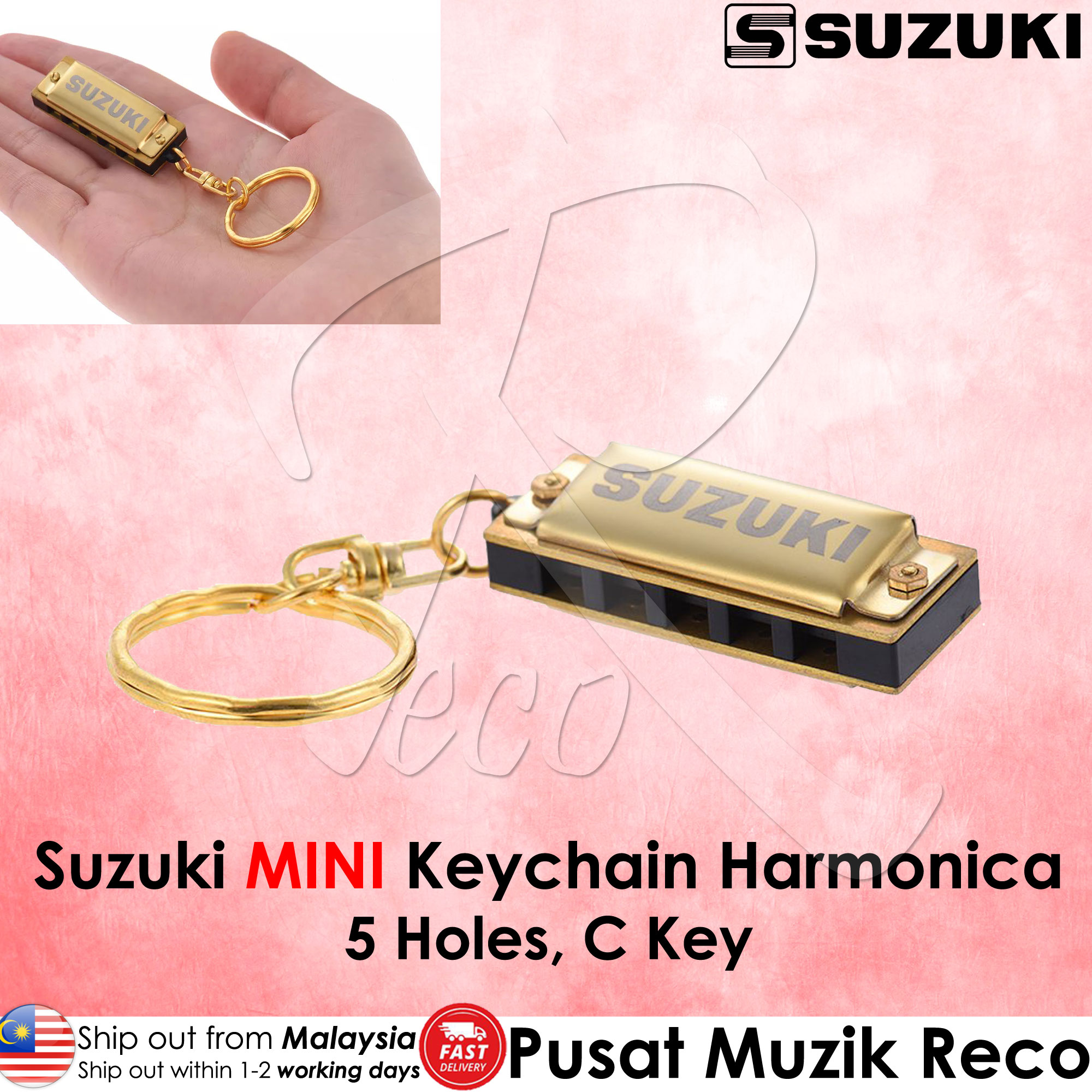 Suzuki MINI Harmonica Keychain Harmonica 5 Holes C Key Lazada