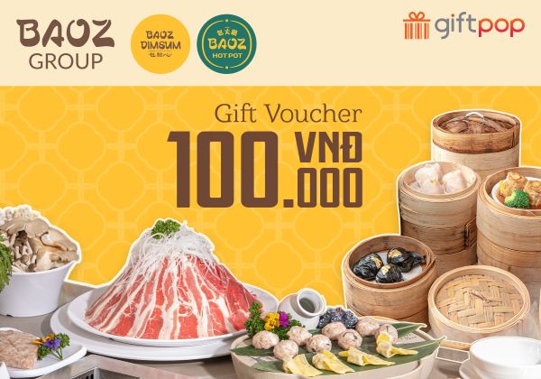 [Giftpop] Phiếu Quà Tặng Baoz Group 100K