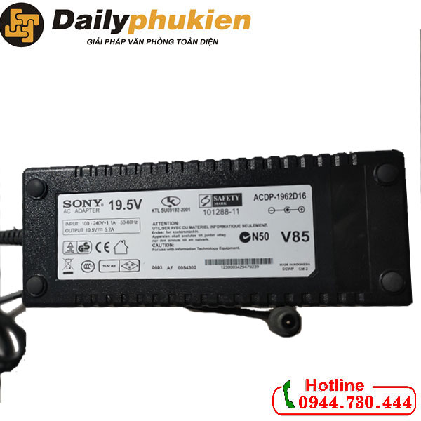 Adapter nguồn tivi Sony 19.5V 5.2a