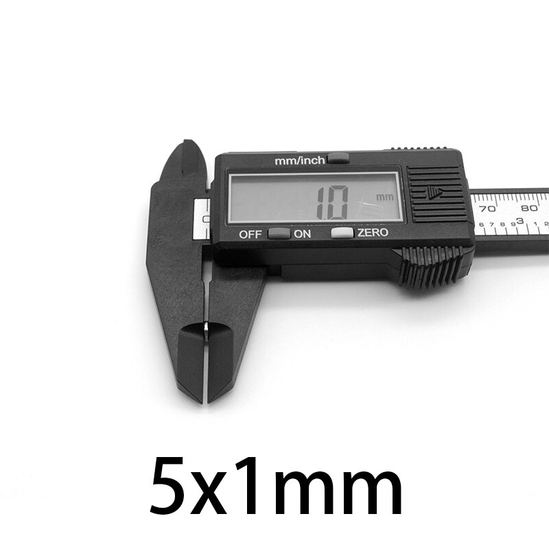 Nam châm đất hiếm kích thước 5x1mm bộ 100 viên