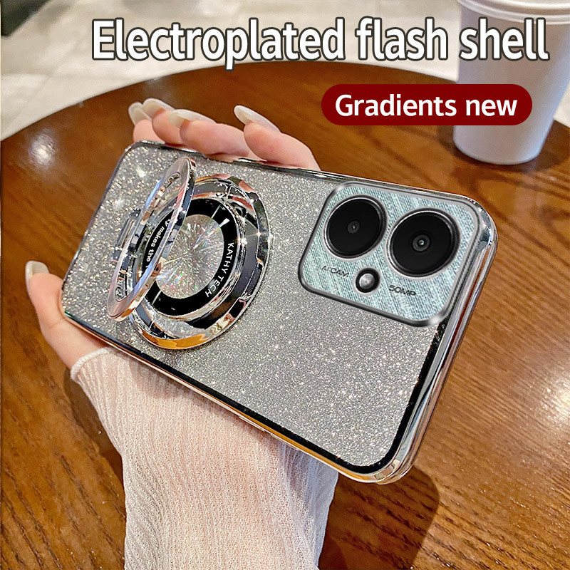 Shockproof%20Electroplated%20TPU%20Case%20For%20Realme%20Note%2060%20Note60%20Stand%20Phone%20Casing%20Back%20Cover%20-%20Image%204