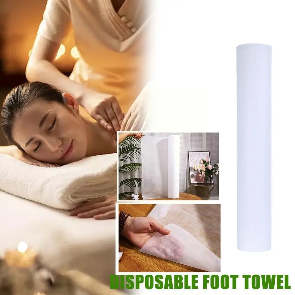 【New release】 1 Roll/50pc Spa Massage Mattress Sheets Salon Massage Cover Headrest Sheets Bed Roll Non-Woven Table Paper Tatto U0j8