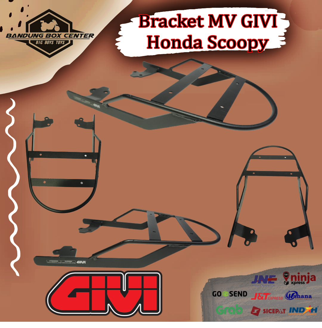 Bracket Box atau Breket MV GIVI Original Honda Scoopy Braket GIVI ...