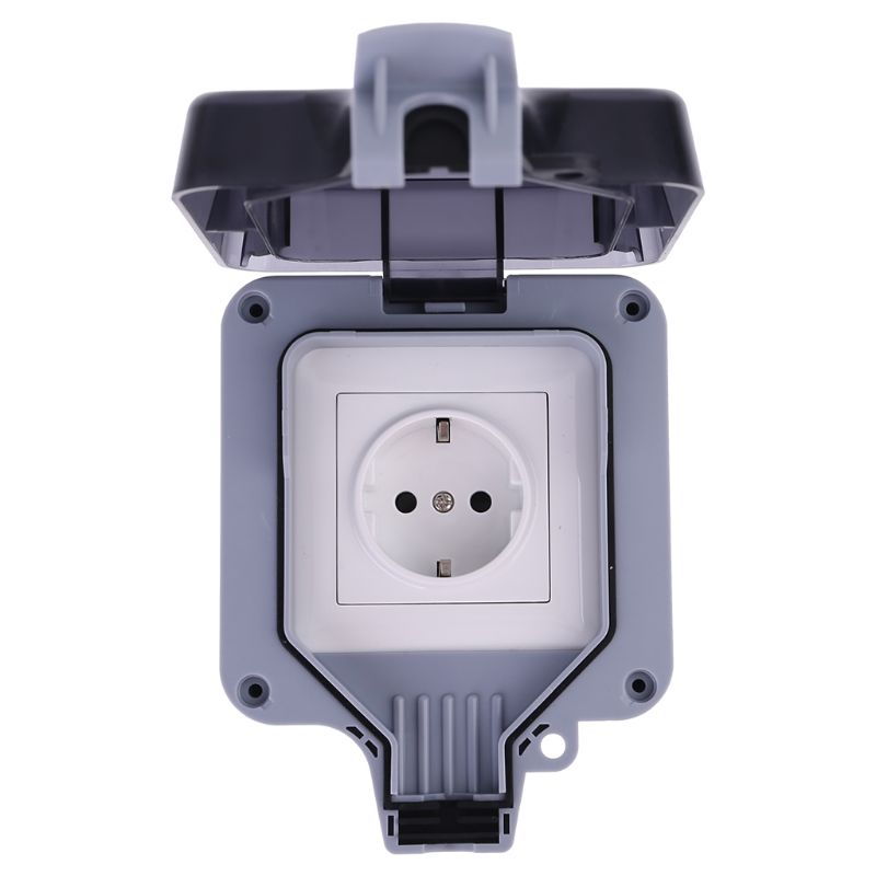 Outdoor Sockets Waterproof, Wall Electrical Outlets, IP66 Switched ...