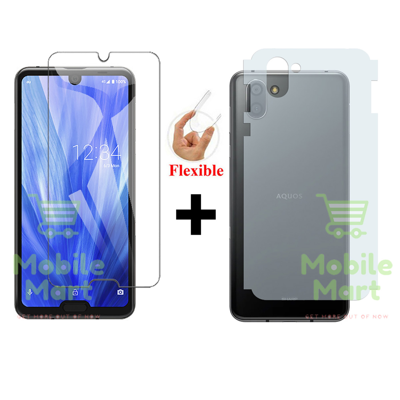 Sharp%20Aquos%20R3%20Glass%20Protector%20simple%20Tempered%20Glass%20+%20Back%20Protector%20Skin%20Matte%20Style%20Protector%20For%20Sharp%20Aquos%20R3%20-%20Image%202