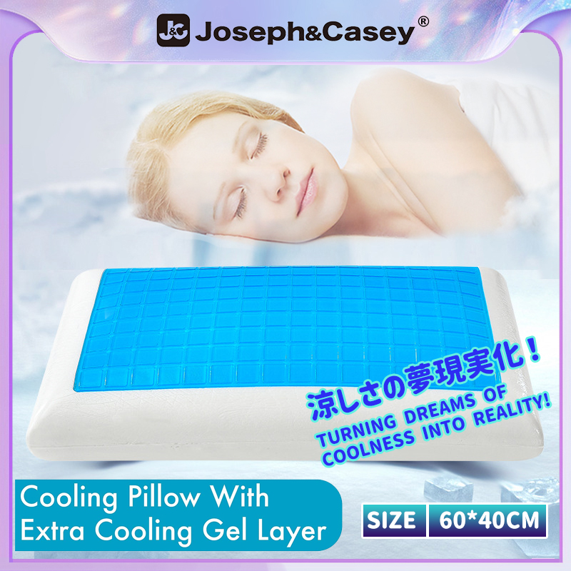 【Joseph&Casey】Memory Foam Pillow, Cooling Gel Pillows for Sleeping