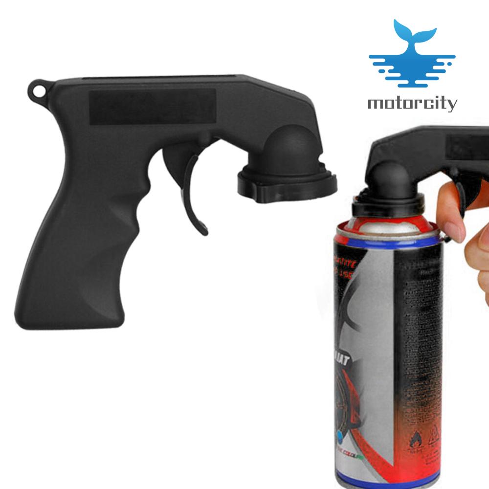 Car Paint Care Aerosol Spray Gun Adapter Handle with Grip Trigger Black