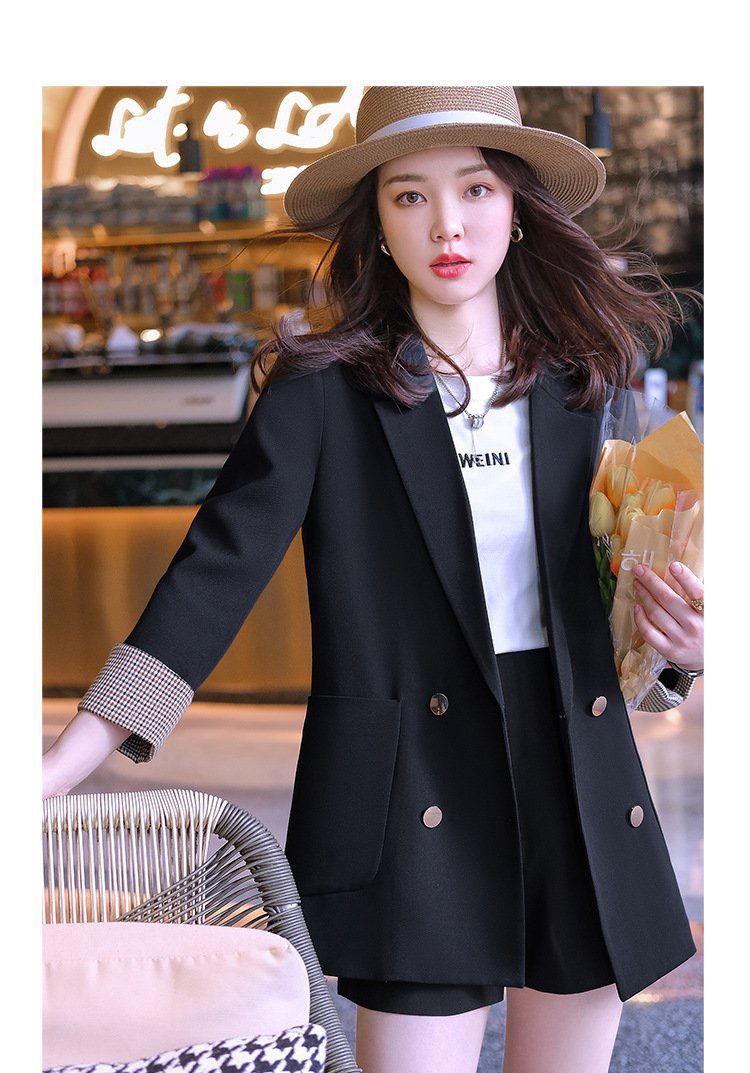 Áo khoác dạ cổ v phối nút tay caro cao cấp hàng tuyển chọn beyeushop - by4531