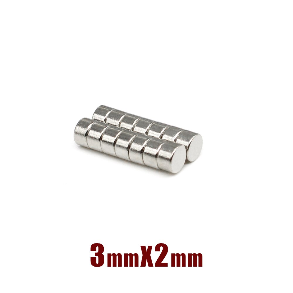 Nam châm đất hiếm kích thước 3x2mm ( 100 viên ) N52