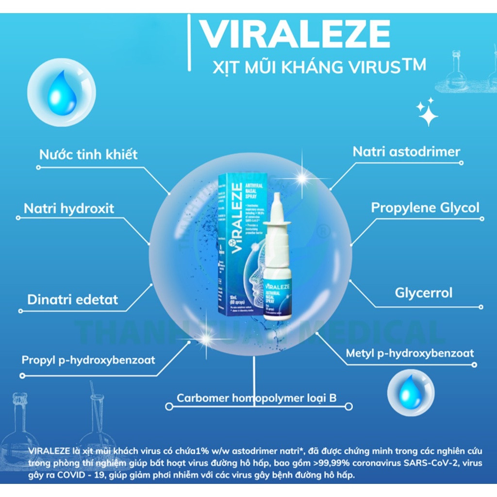 [Giao hỏa tốc HCM] - Xịt mũi Viraleze