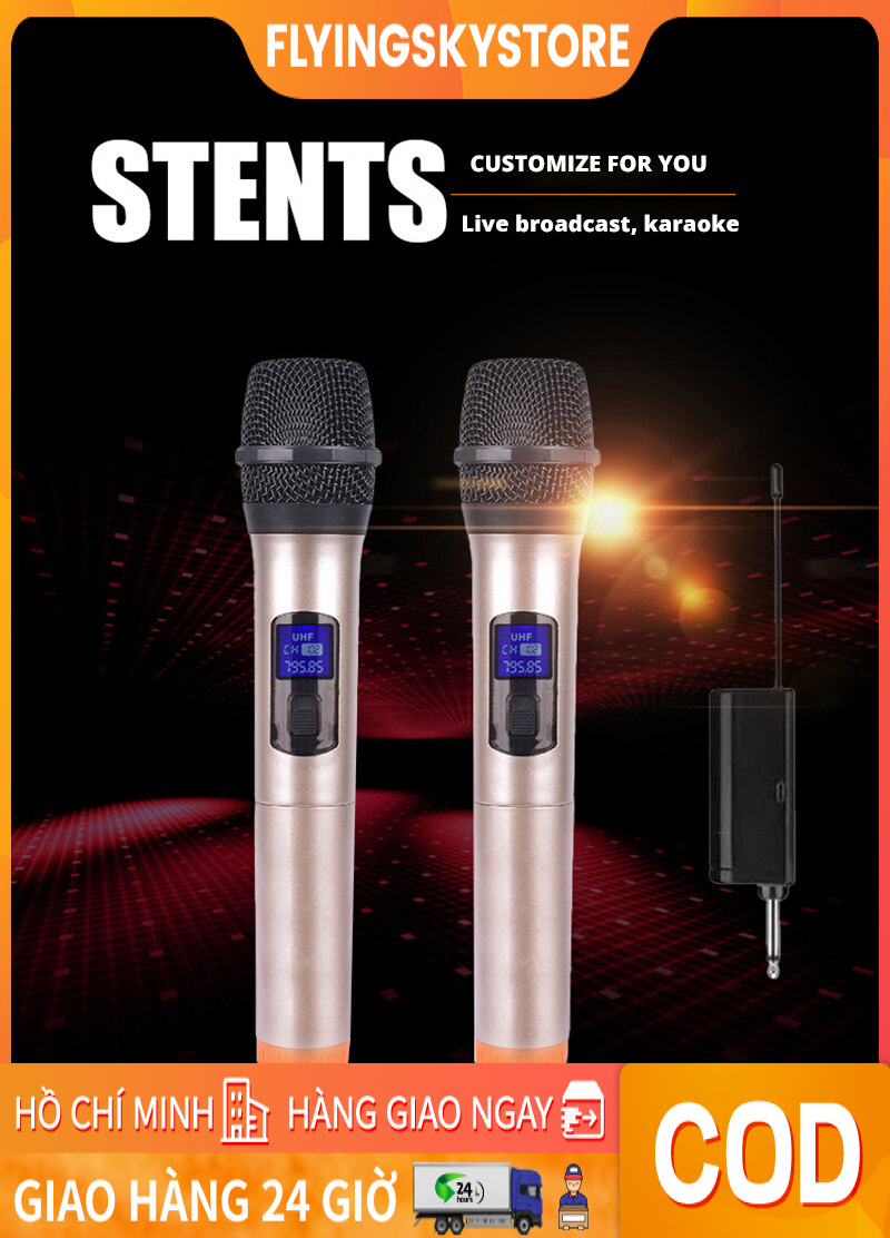 bộ micro không dây karaoke Dành cho mọi LOA KÉO , ÂM LY , Vang Số