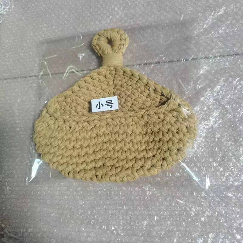 Vegetable basket Kitchen storage basket Hand-crocheted wall-mounted fruit and vegetable flower basket