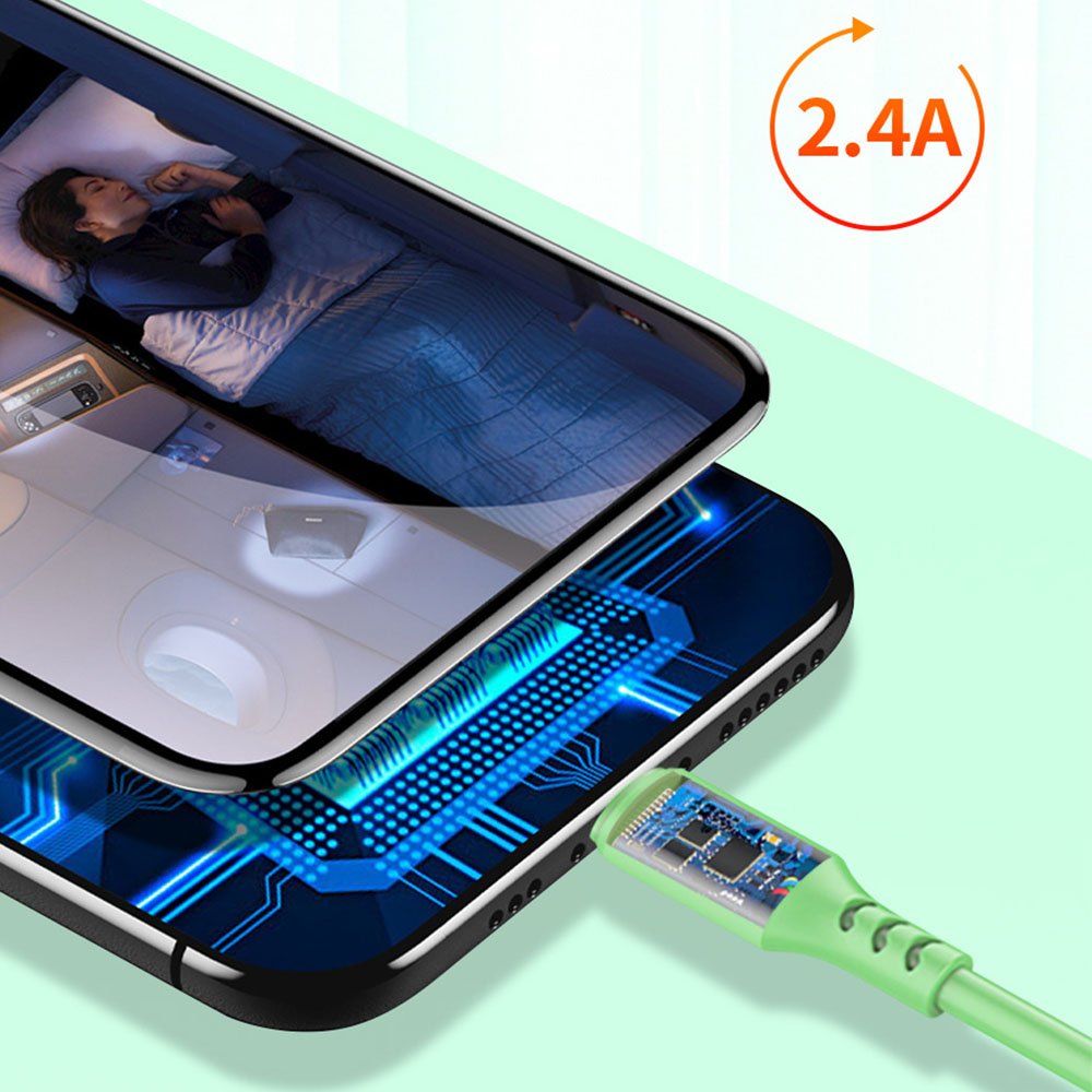 Cáp sạc type C sạc nhanh 2.4A giá rẻ