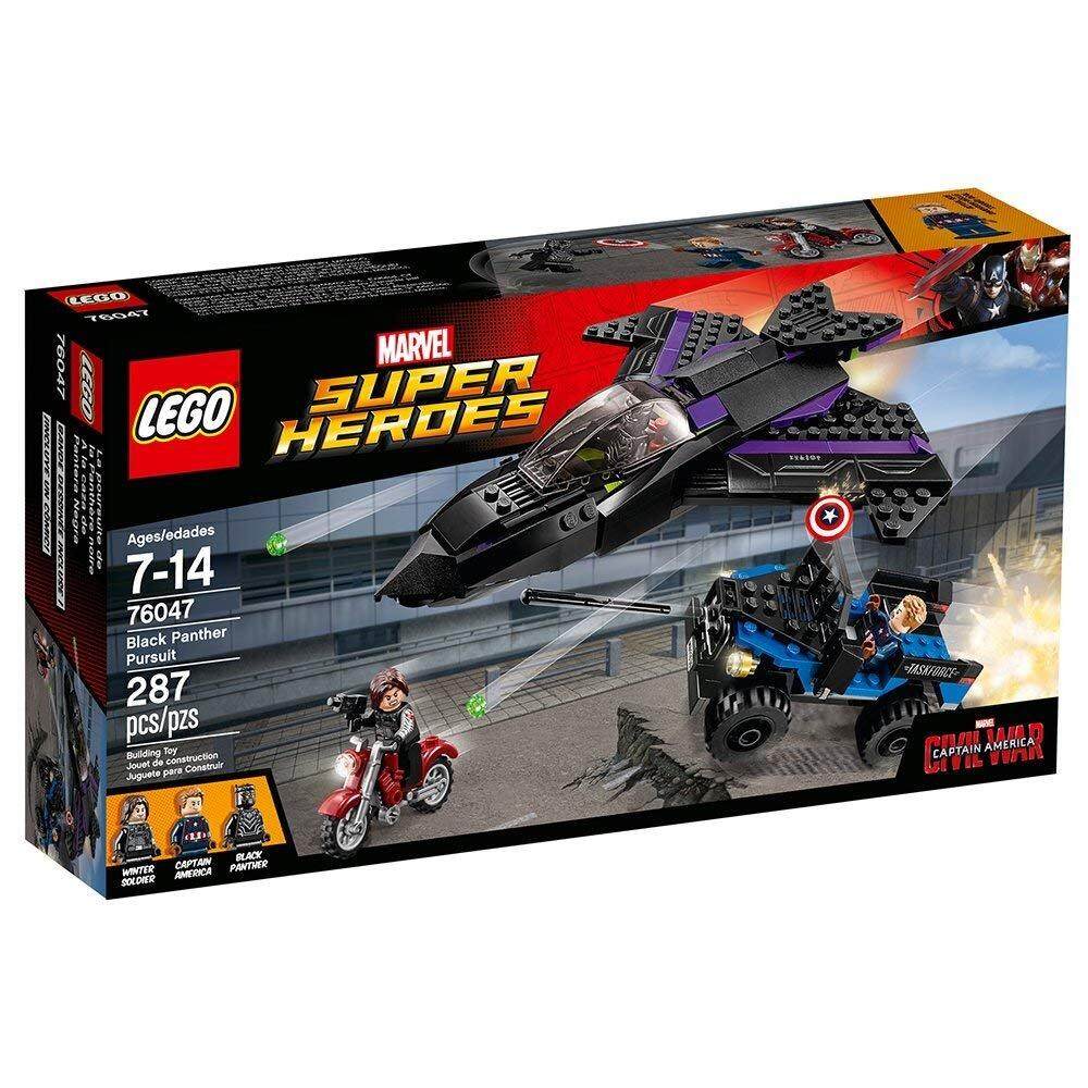 Lego® 76047 marvel super heroes black panther pursuit 287pcs 7+ đồ chơi lắp ráp lego