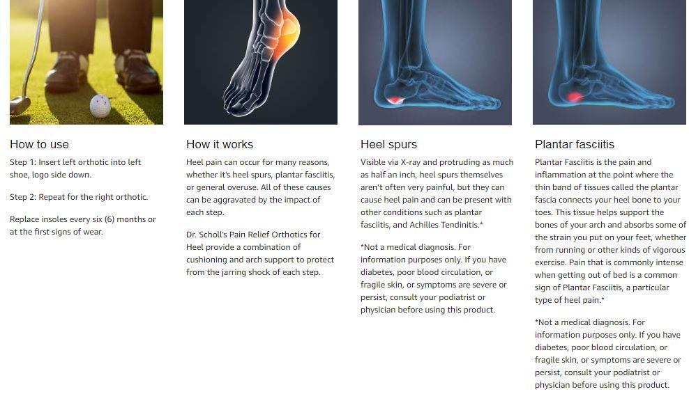 dr scholl's insoles for heel spurs