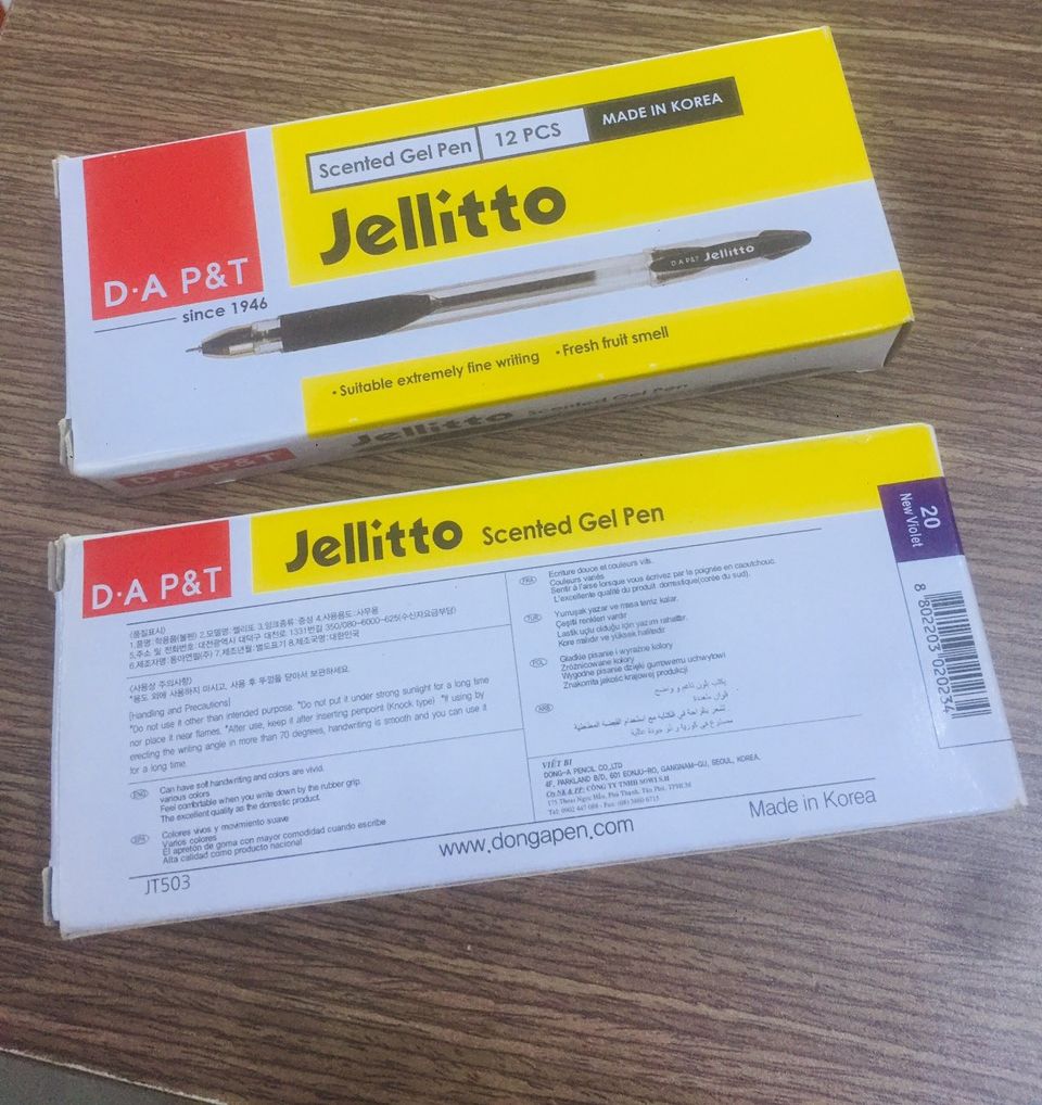 Bút gel D.A P&T Jellitto 0.4mm
