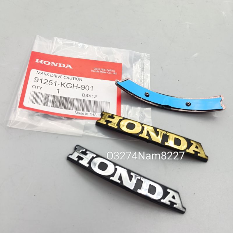 Tem logo mặt nạ xe FUTURE 2, MẬP, LED, WAVE 125i.... zin Honda