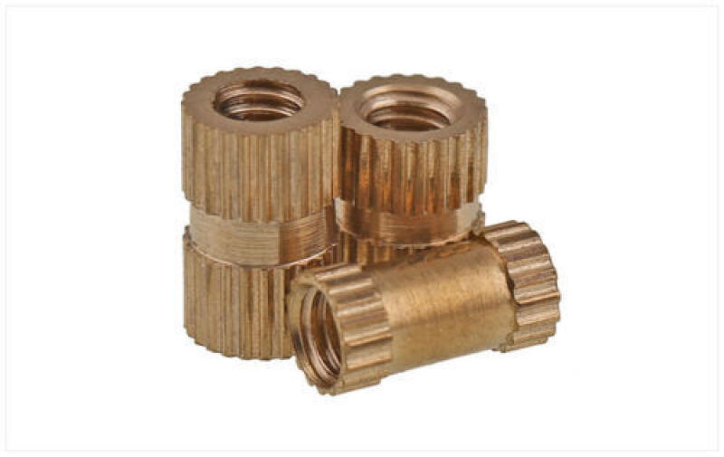 50Pcs Solid Brass Round Threaded Knurl Insert Embedded Nut M2-M6