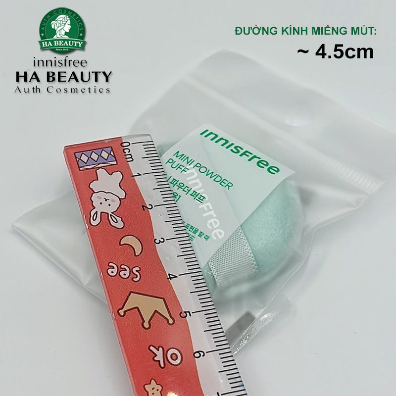 Bông phấn trang điểm dùng cho phấn phủ bột innisfree Mini Powder Puff