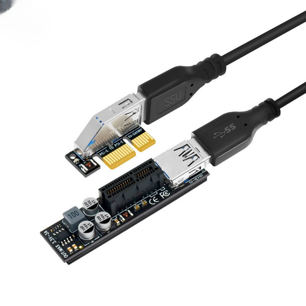 Cáp mở rộng pci-e 1x, card mở rộng pcie, cáp mở rộng giao diện card mạng, cáp mở rộng pci-e