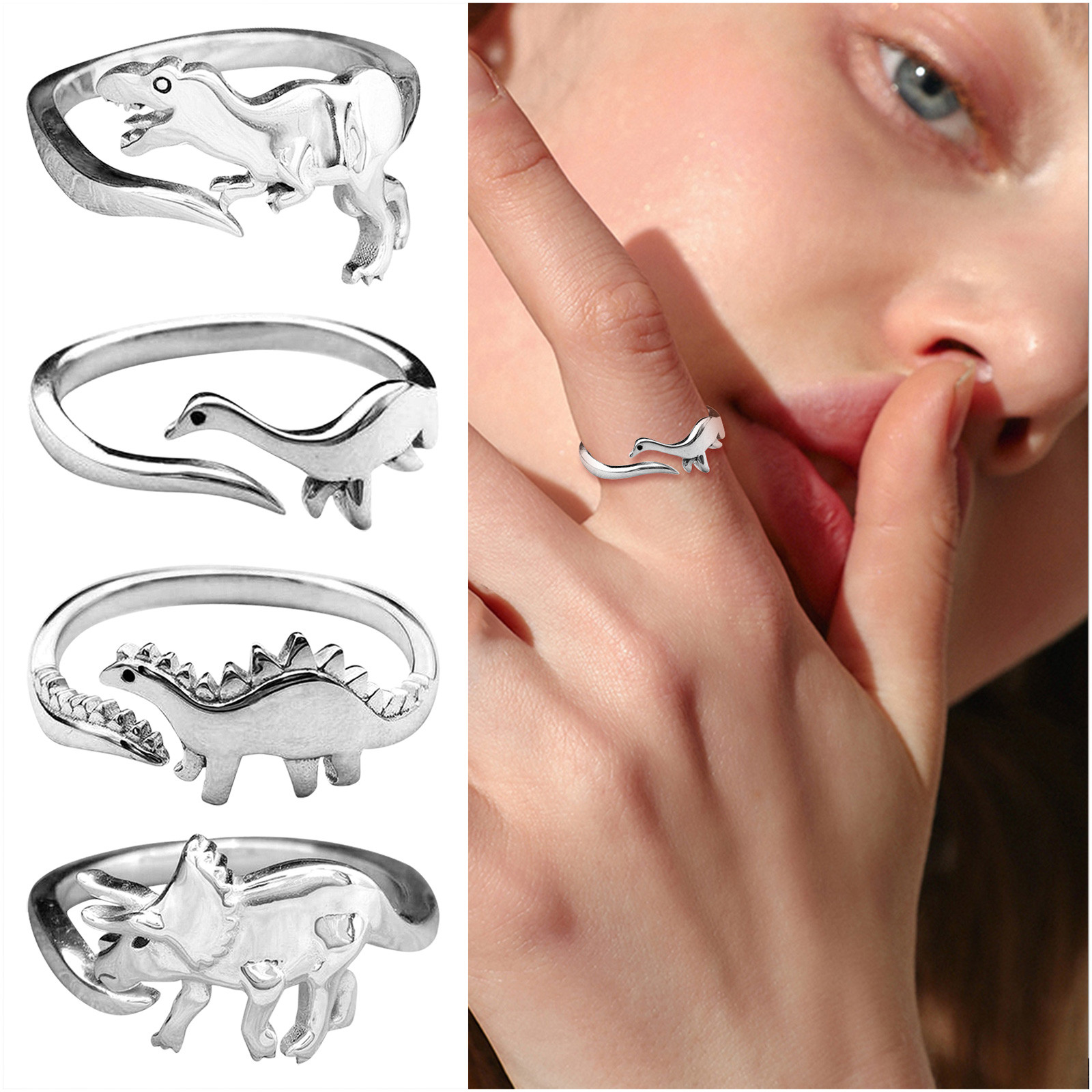 Penguin Rings Women | Dinosaur Rings Animals | Dinosaur Ring Kids | Dinosaur  Ring Jewelry - Rings - Aliexpress