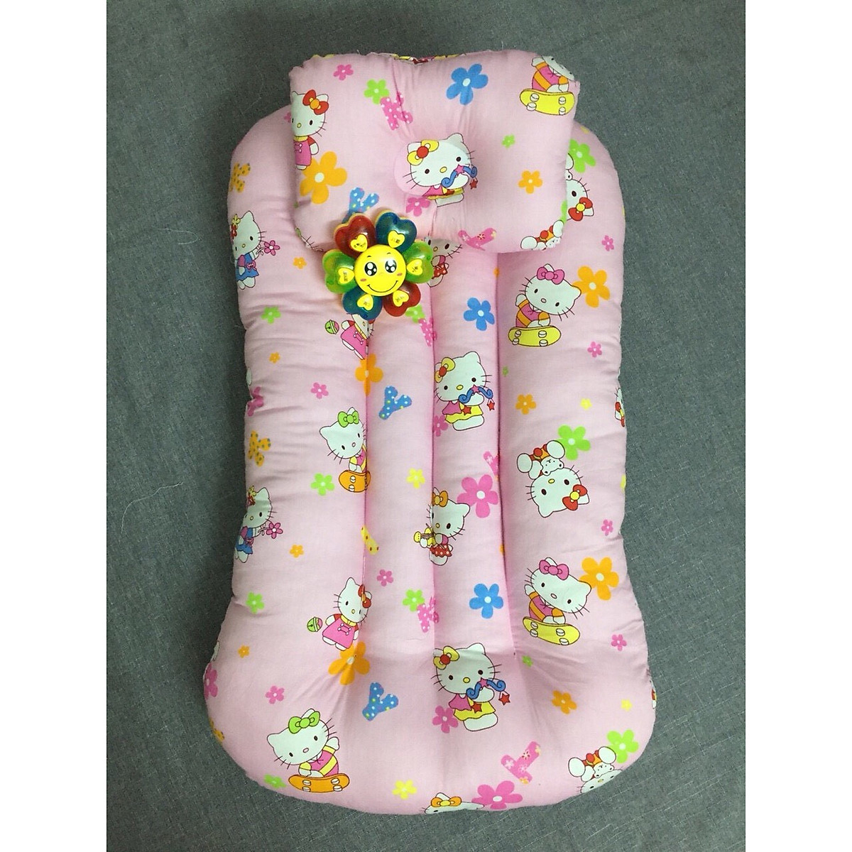 [TẶNG ĐỒ CHƠI XÚC XẮC CHO BÉ] Đệm Nằm Thông Minh Cho Bé từ sơ sinh đến 12 tháng tuổi