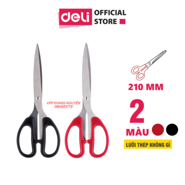 Kéo Lớn Văn Phòng Deli 6010 Size 210mm