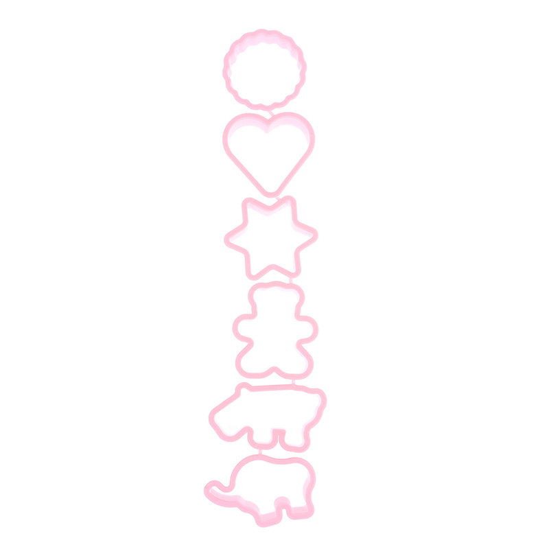 6Pcs Cookie Cutters Cartoon Animals Shape DIY Biscuit Cookie Mold Stamp Bakeware Biscuit Handmade Mold