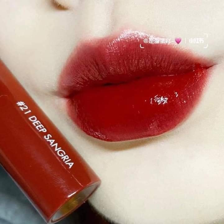 Son Romand bóng màu 21 đỏ mận (Romand Juicy Lasting Tint 21)