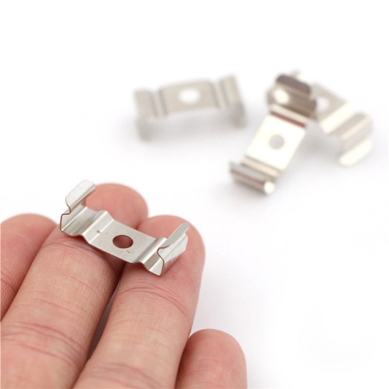 [Eqrbtl] 4Pcs T5 Fluorescent Tube Lamp Holder Bracket Clips Socket Silver