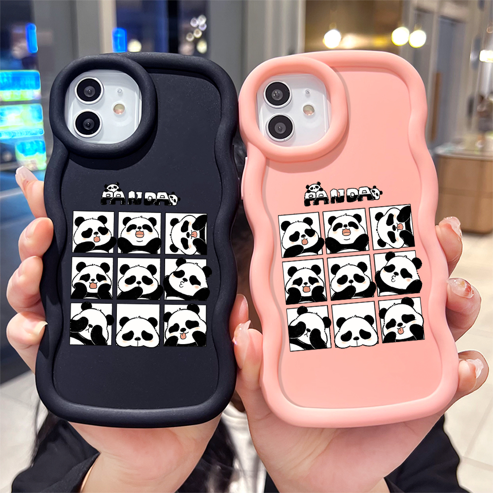 UCUC%20for%20Redmi%20Note%2014%204G%205G%20Note%2014%20Pro+%20Xiaomi%20Poco%20X7%205G%20Back%20Cover%20Nine%20Cute%20Pandas%20Creative%20Candy%20Color%20Wave%20Silicon%20Phone%20Protective%20Case%20-%20Image%205