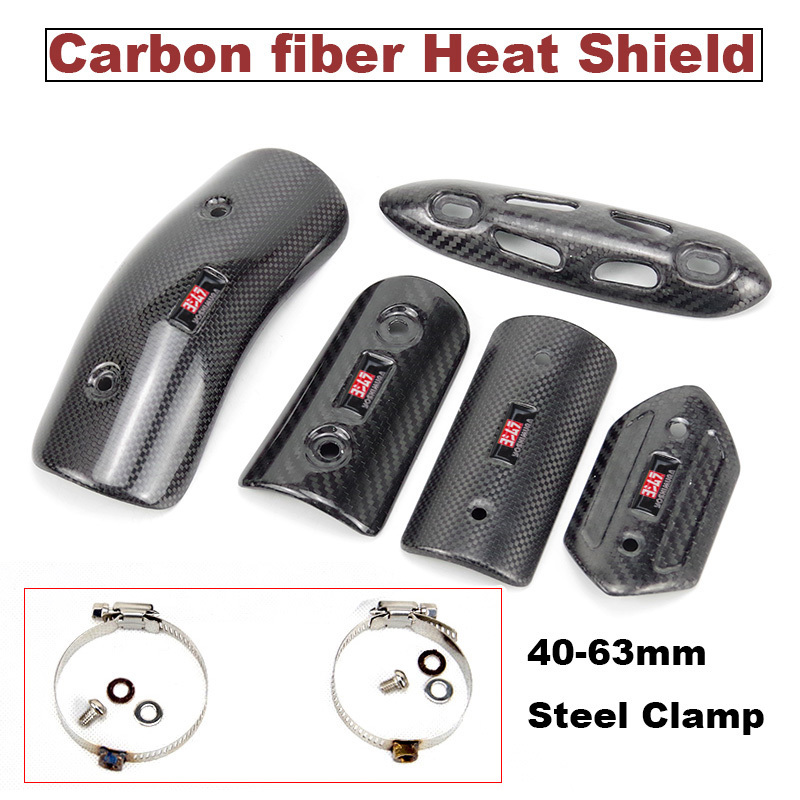 【Bestseller Alert】 Motorcycle Exhaust Muffler Carbon Fiber Protector Escape Heat Shield Cover Guard Anti-scalding For z900 Pit Bike
