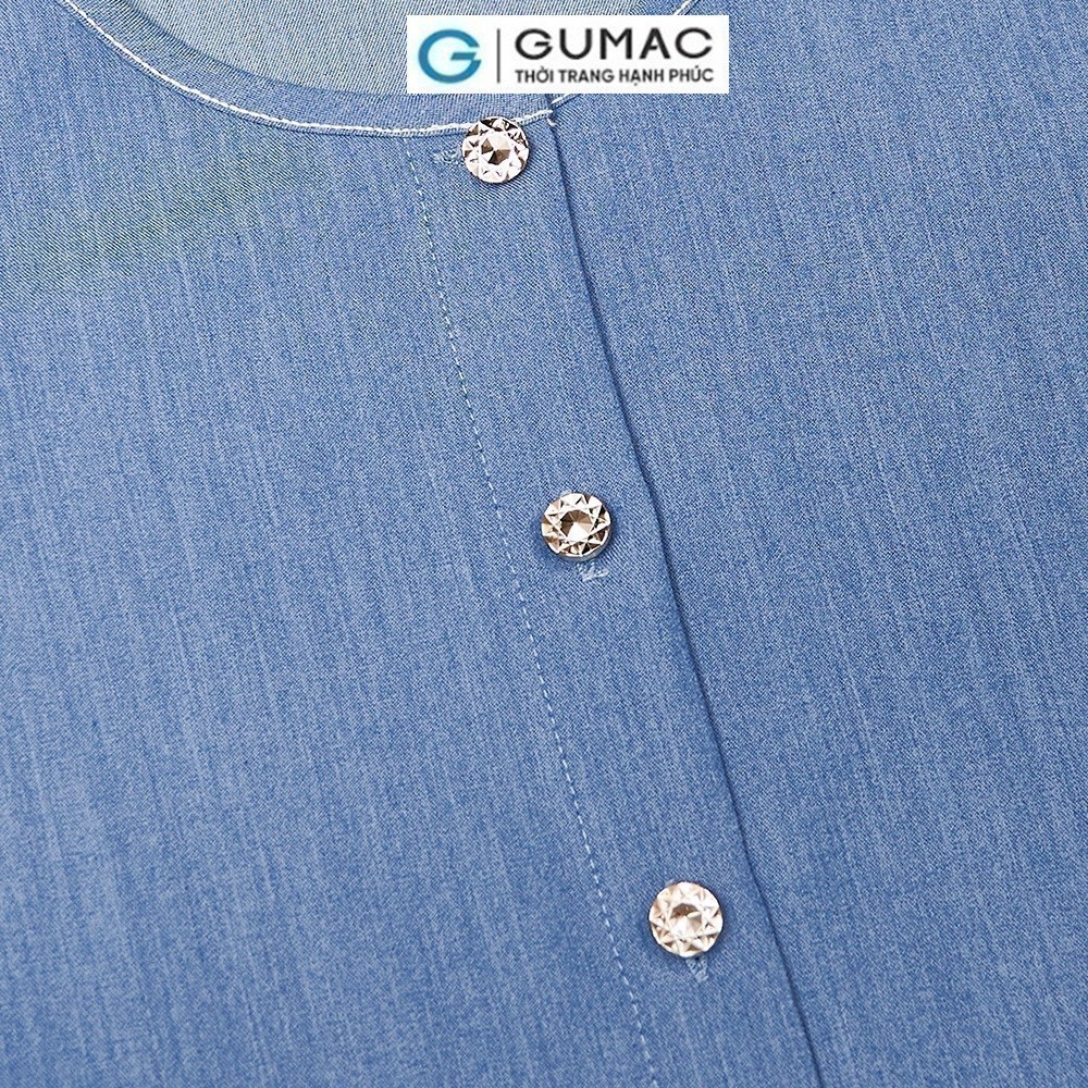 Áo kiểu tay chiết ly GUMAC AD03011