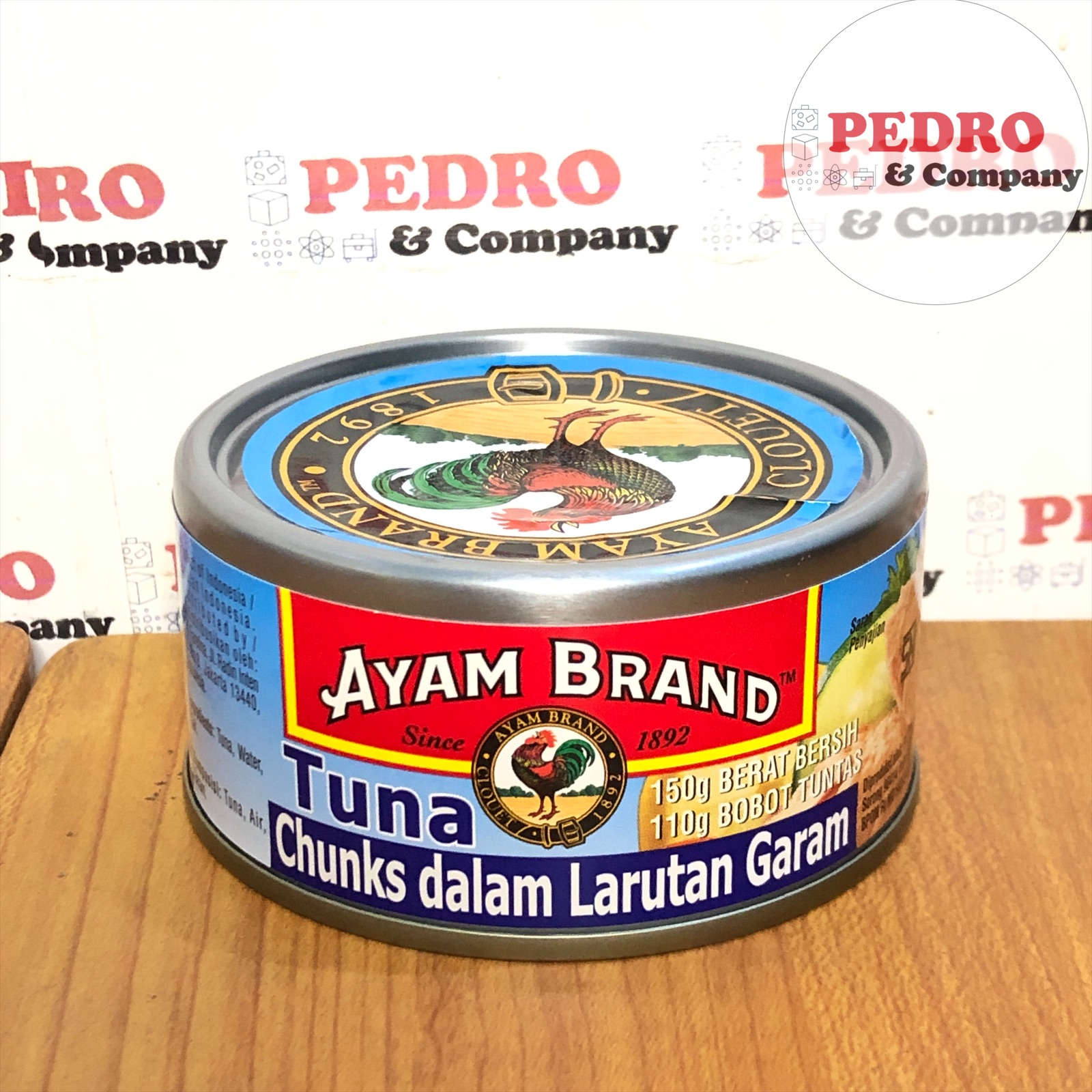 Ayam brand tuna chunks in brine / larutan garam 150 gram tuna kaleng