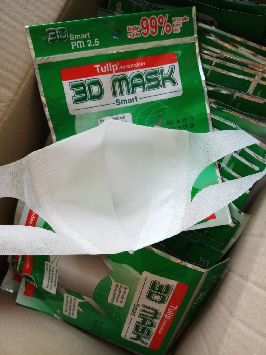 Túi 5 chiếc khẩu trang 3D Mask công nghệ Nhật Bản