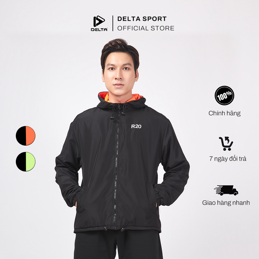 Áo khoác thể thao unisex DELTA RJA002U chất liệu 100% polyester, vải mỏng nhẹ, 2 lớp chống nắng tối ưu thumbnail