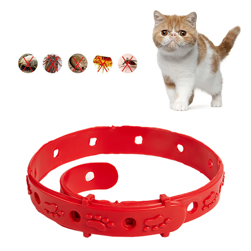 Cat Anti Flea Mite Tick Collar No Flea Grooming Tool Quadruple Removal Flea. 