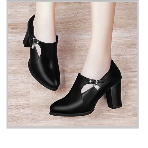 Giày boots bán nguyệt da mềm
