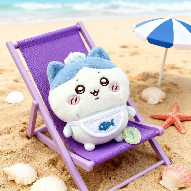 Chiikawa-Style Sleeping Plush Pillow - Soft Usagi & Hachiware Lying Doll (Curl-Up Cuddle Cushion, Unofficial Fan Merch)_voghion.com