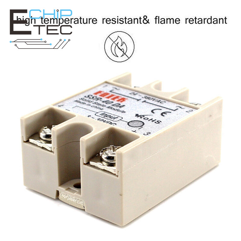1pcs SSR 40da 24V-380V AC SSR-40DA DC-AC Mô đun Rơ Le bán dẫn