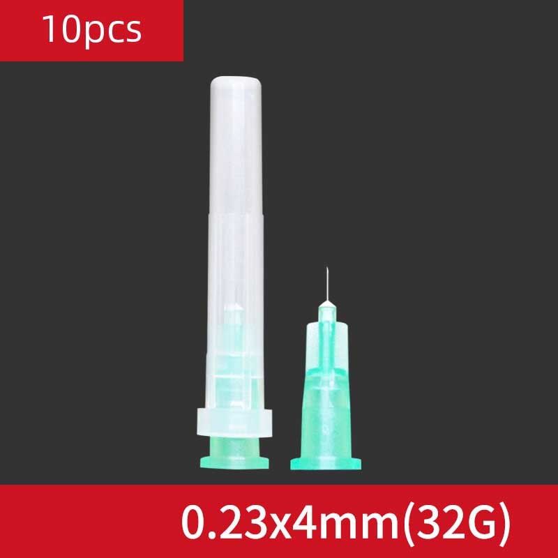 32G 13mmneedle Piercing Transparent Syringe Injection glue Clear Tip Cap  ForPharmaceutical injection needle 32G 4mm Tool Gauge